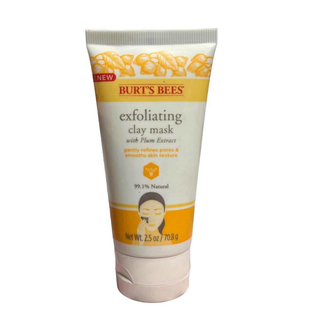 Burt's Bees Exfoliating Clay Mask With Plum Extract - 2.5oz / 70,8g